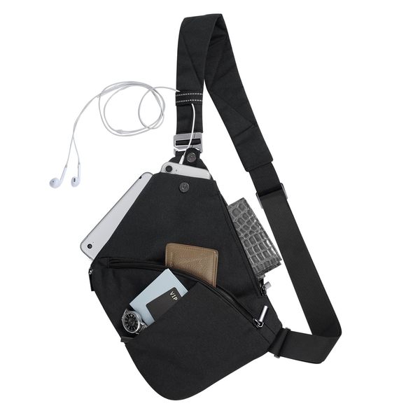 Sling Bag Men And, Anti Theft Crossbody Bag With Rfid & Waterproof :P - Picture 1 of 9